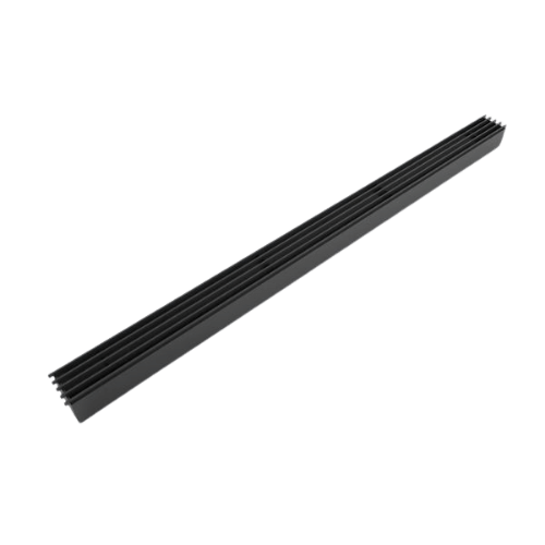 open air 10 SubSteel kleine Luftgitter in schwarz 1000 x 60 mm gross