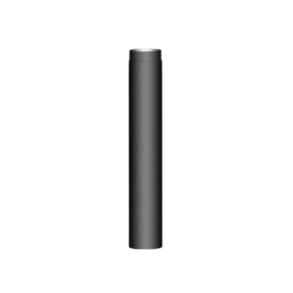 Rauchrohr aus Senotherm 1 m lang 2 mm dicke und 120 bis 150 mm durchmesser in schwarz und gussgrau