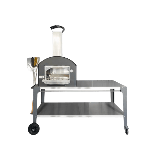 pizzaofen outdoor garten mit tisch