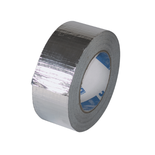 Aluminium Klebeband armiert hitzebeständig bis 120°C 45 m Rolle 50 mm breit