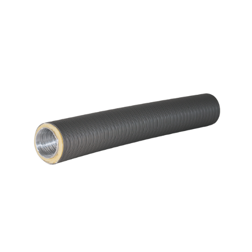 Thermo rohr aus aluminium flexibel isoliert in grau