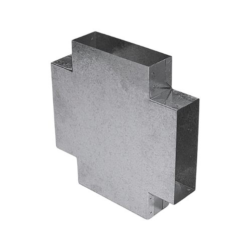 Flachkanal Doppel-T-Stück 90° Winkel und 150 bis 300 mm breit