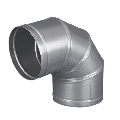 Alu-Flex Vario Rohrbogen verstellbar von 0 - 90 grad winkel und Ø 80 mm bis 200 mm durchmesser aus stahl