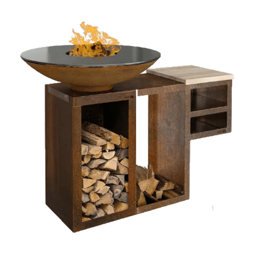 pio plancha grill mit ablage aus stahl