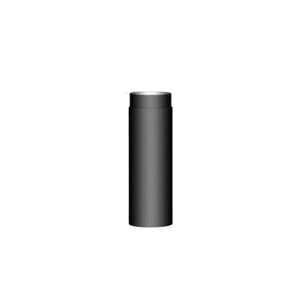 Rauchrohr aus Senotherm 500 mm lang 2 mm dicke und 120 bis 150 mm durchmesser in schwarz und gussgrau