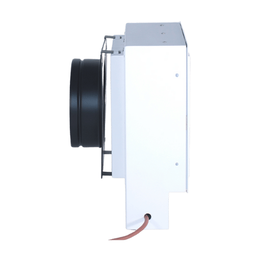 UnderCover Stutzenblech aus stahl mit 1 Stutze Durchmesser 125 und 150 mm in schwarz