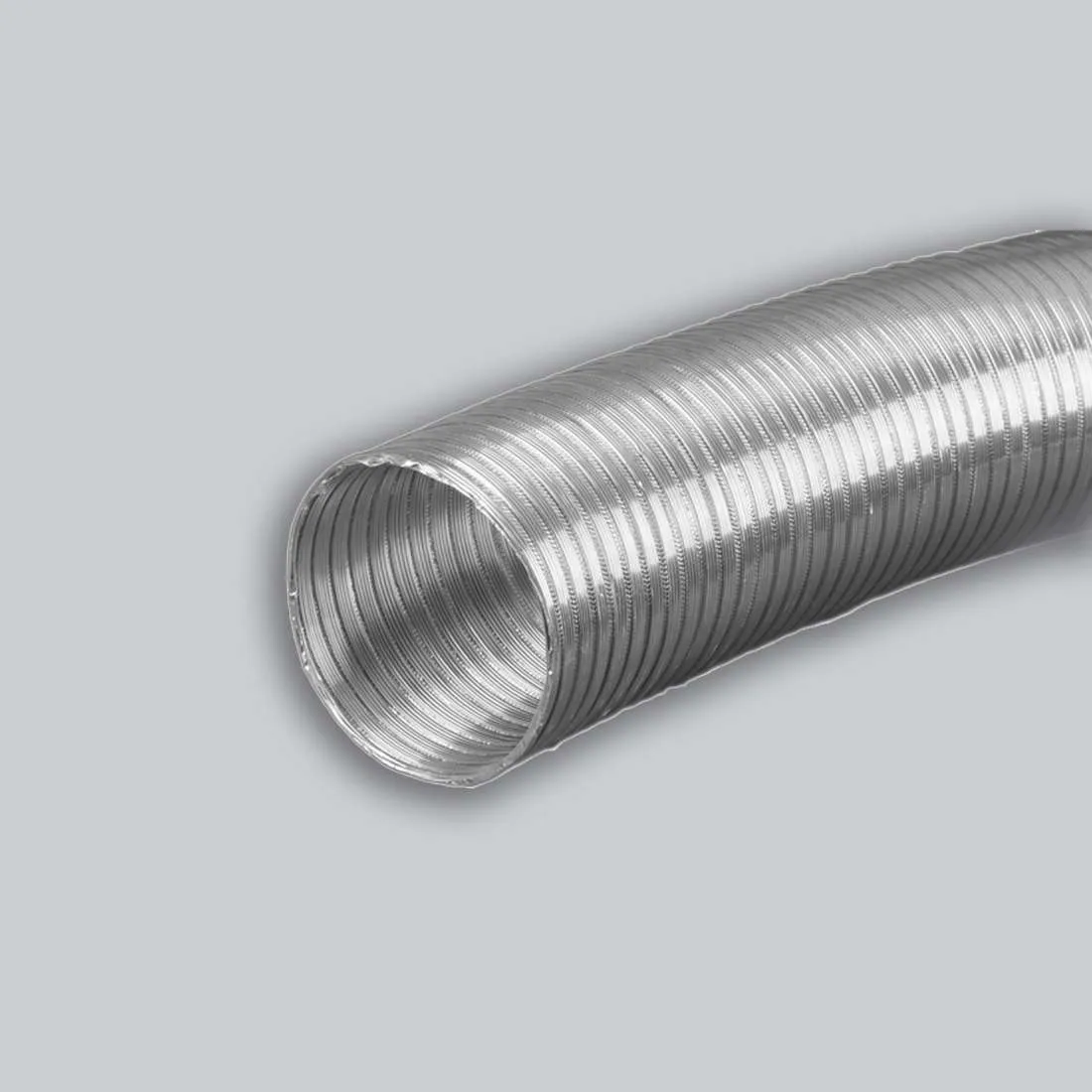 Aluflex Rohre 3m lang, gestaucht auf 1 m mit 80 bis 250 mm durchmesser aus aluminium